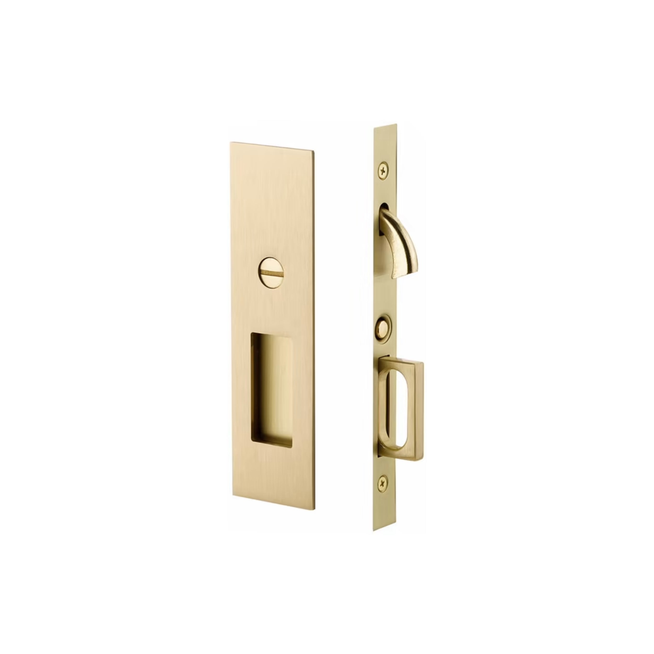 Rectangular Locks Narrow Modern Rectangular Pocket Door Mortise Lock – Hardware ...